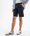 Bermuda chino droit avec ceinture tressée homme